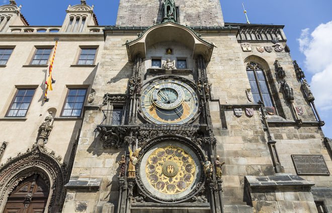 Watch time go by on the Astronomical Clock in the Old Town Square.