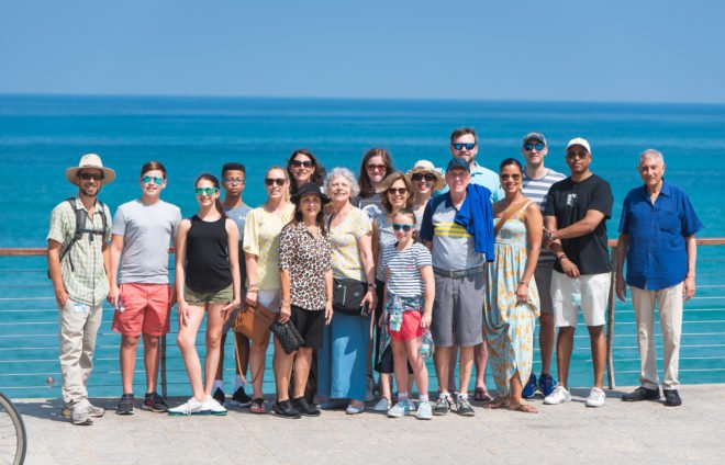 Group by the Tel Aviv beach