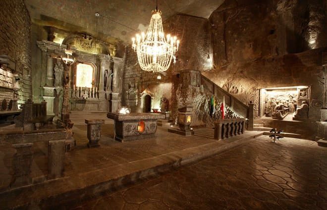 Explore the chiseled chambers and underground lakes of the Wieliczka salt mines.