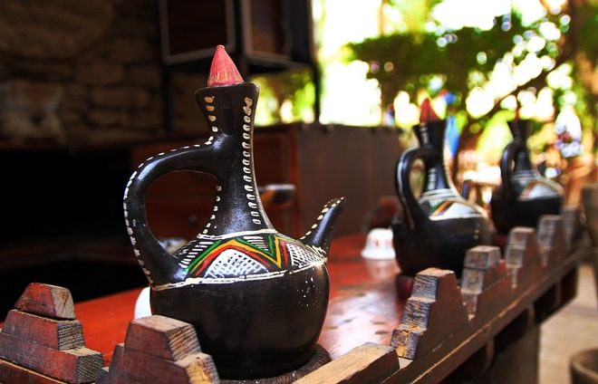 Drink coffee at its best in a traditional Ethiopian coffee ceremony.
