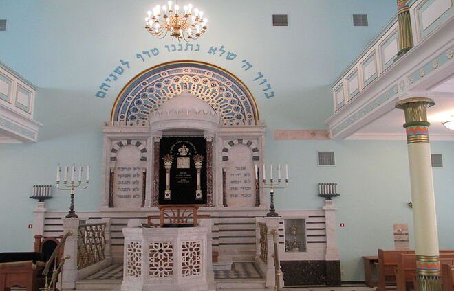 Visit Latvia’s sole surviving synagogue, the Peitav Synagogue, which was built in 1905.
