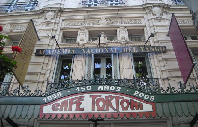 Enjoy lunch at the iconic Café Tortoni.