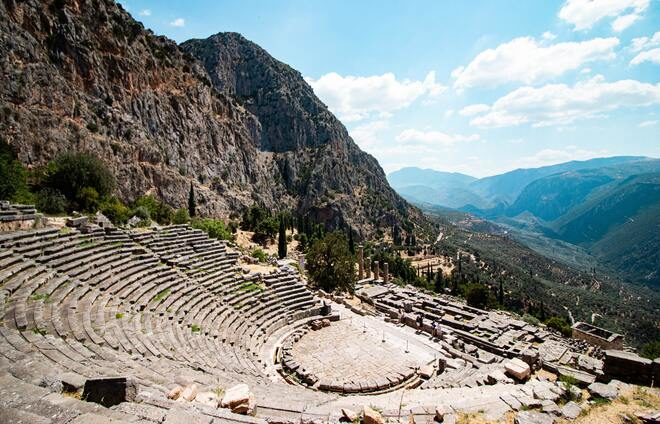 Visit Delphi, one of the most important archeological sites in Greek history.