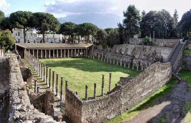 Explore the ruins of Pompeii, an ancient Roman city which was buried under a large amount of volcanic ash from Mount Vesuvius in 79 AD. The city has remained extremely well-preserved and is recognized as a UNESCO World Heritage Site.