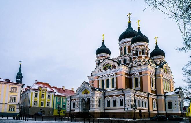 Visit the Alexander Nevsky Cathedral, with its distinct, black onion domes that can be easily spotted towering above Tallinn.