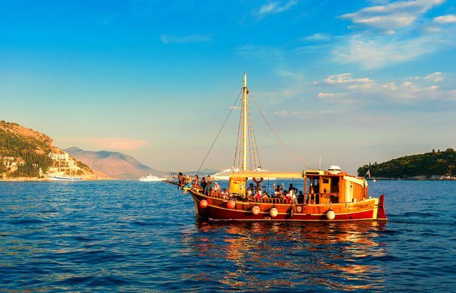 Take a sunset cruise around the bay of Dubrovnik.