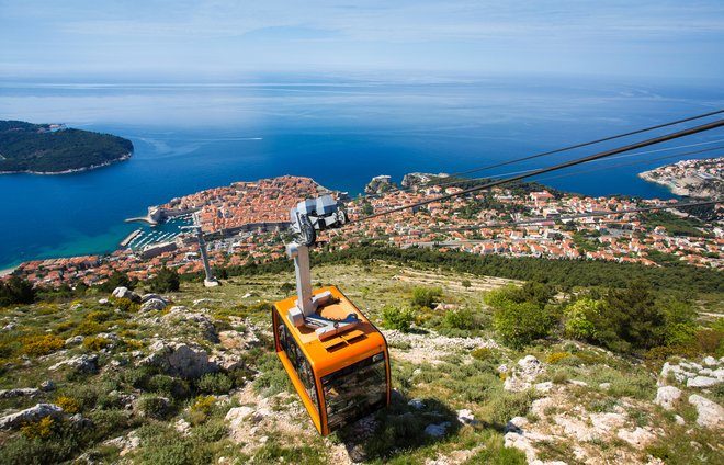 Enjoy a cable car ride to the top of Mount Srdj for a beautiful view overlooking the entire Old Town and shoreline of Dubrovnik.