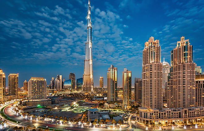 Take in the incredible views from Burj Khalifa, the tallest tower in the world.
