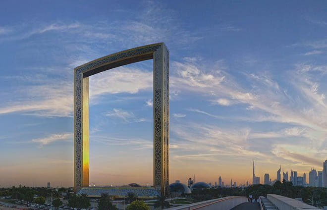 Absorb the spectacular views of the city's past and present from the Dubai Frame, the world's largest frame.